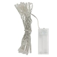 Idena 10er LED Lichterkette transparent 1,0 m