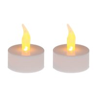 6 Idena LED-Teelichter weiß