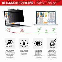 DISPLEX® Privacy Safe magnetische 2-Wege Display-Blickschutzfolie für Apple MacBook Air 13,3", MacBook Pro 13,3