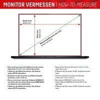 DISPLEX® Privacy Safe wiederablösbare 2-Wege Display-Blickschutzfolie für 33,8 c