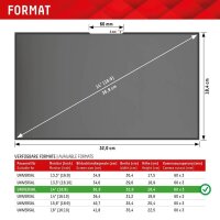 DISPLEX® Privacy Safe wiederablösbare 2-Wege Display-Blickschutzfolie für 35,6 cm (14,0 Zoll)