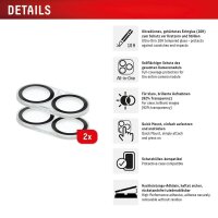 DISPLEX® Camera Lens Glass Kamera-Schutzgläser für Apple iPhone 16, iPhone 16 Plus, 2 St.