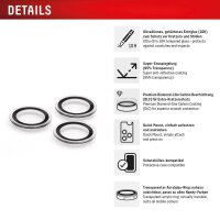 DISPLEX® Camera Lens Glass Kamera-Schutzglas für Apple iPhone 16 Pro, iPhone 16 Pro Max