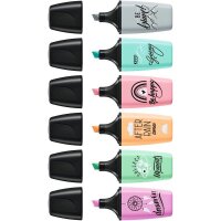 STABILO Pastellove Textmarker farbsortiert, 6 St.