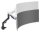 Neomounts Monitor-Halterung ACE DS70-256BL1 Gaming schwarz für 1 Monitor, Tischklemme