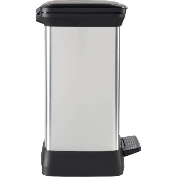 curver DECOBIN Mülleimer 30,0 l silbermetallic, 1 St.