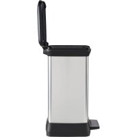 curver DECOBIN Mülleimer 30,0 l silbermetallic, 1 St.