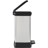curver DECOBIN Mülleimer 30,0 l silbermetallic, 1 St.