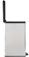 curver DECOBIN SLIM BIN Mülleimer 40,0 l silbermetallic