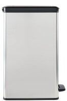 curver DECOBIN SLIM BIN Mülleimer 40,0 l silbermetallic