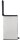 curver DECOBIN SLIM BIN Mülleimer 40,0 l silbermetallic