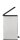 curver DECOBIN SLIM BIN Mülleimer 40,0 l silbermetallic