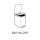 curver DECOBIN SLIM BIN Mülleimer 40,0 l silbermetallic