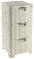 curver STYLE Aufbewahrungsboxen 3x 14,0 l creme 32,8 x...