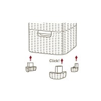 curver STYLE Aufbewahrungsboxen 3x 14,0 l creme 32,8 x...