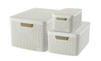 curver STYLE Aufbewahrungsboxen-Set beige, 3 St.