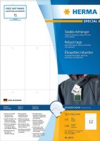 HERMA Hängeetiketten weiß 52,5 x 93,5 mm blanko, 100 Blatt