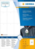 HERMA Hängeetiketten weiß 42,0 x 70,0 mm blanko, 100 Blatt