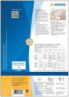 HERMA Hängeetiketten weiß 30,0 x 37,0 mm blanko, 100 Blatt