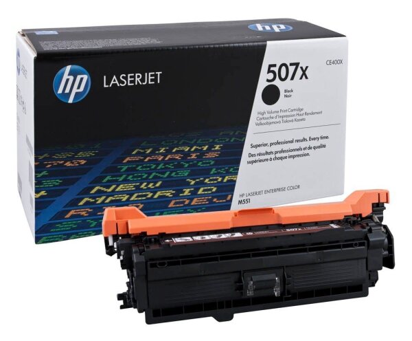 HP 507X (CE400X) schwarz Tonerkartusche