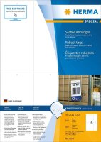 HERMA Hängeetiketten weiß 70,0 x 148,5 mm blanko, 100 Blatt