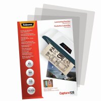 Fellowes Laminierfolien Capture125 glänzend für A3 125 micron selbstklebender Rücken, 100 St.