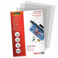 Fellowes Laminierfolien Capture125 SuperQuick glänzend für A4 125 micron, 100 St.