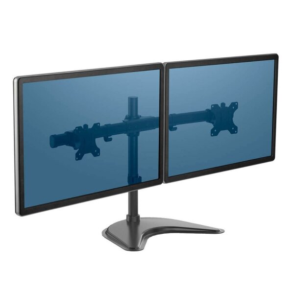 Fellowes Monitor-Halterung Seasa 8043701 schwarz für 2 Monitore, Tischständer