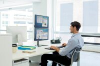 Fellowes Monitor-Halterung Seasa 8044001 schwarz für 2 Monitore, Tischständer