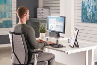 Fellowes Monitorständer weiß, silber