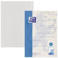 OXFORD Briefblock Recycling DIN A4 liniert, 1 Block