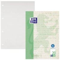 OXFORD Briefblock Recycling DIN A4 blanko, 1 Block