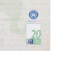 OXFORD Briefblock Recycling DIN A4 blanko, 1 Block