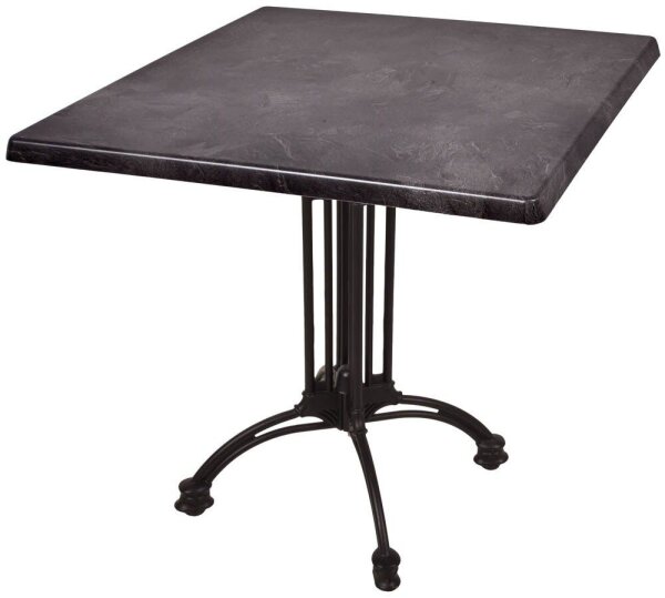 Garden Pleasure MORENA Bistrotisch rund Spanplatte dunkelgrau 80,0 x 80,0 x 74,0 cm, 1 St.