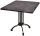 Garden Pleasure MORENA Bistrotisch rund Spanplatte dunkelgrau 80,0 x 80,0 x 74,0 cm, 1 St.