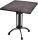 Garden Pleasure MORENA Bistrotisch quadratisch Spanplatte dunkelgrau 70,0 x 70,0 x 74,0 cm, 1 St.