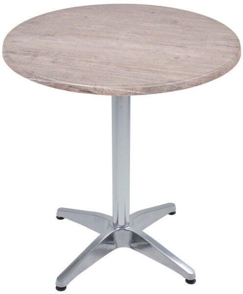 Garden Pleasure BRENTA Bistrotisch rund Spanplatte hellbraun 70,0 x 70,0 x 74,0 cm, 1 St.