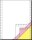 SIGEL Endlospapier A4 hoch 3-fach, 70 g/qm weiß 600 Blatt