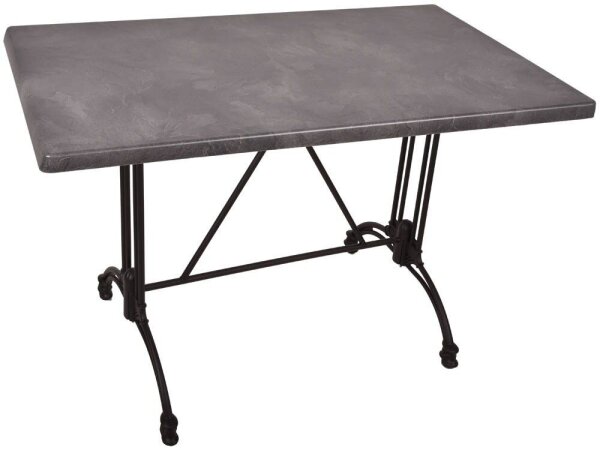 Garden Pleasure MORENA Bistrotisch rechteckig Spanplatte dunkelgrau 110,0 x 70,0 x 74,0 cm, 1 St.