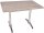 Garden Pleasure BRENTA Bistrotisch hellbraun 110,0 x 70,0 x 74,0 cm