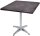 Garden Pleasure BRENTA Bistrotisch quadratisch Spanplatte dunkelgrau 80,0 x 80,0 x 74,0 cm, 1 St.
