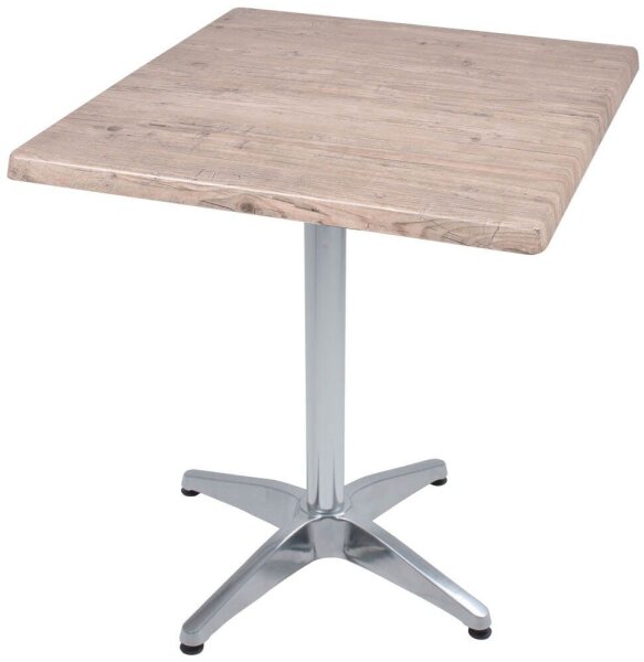 Garden Pleasure BRENTA Bistrotisch quadratisch Spanplatte hellbraun 70,0 x 70,0 x 74,0 cm, 1 St.