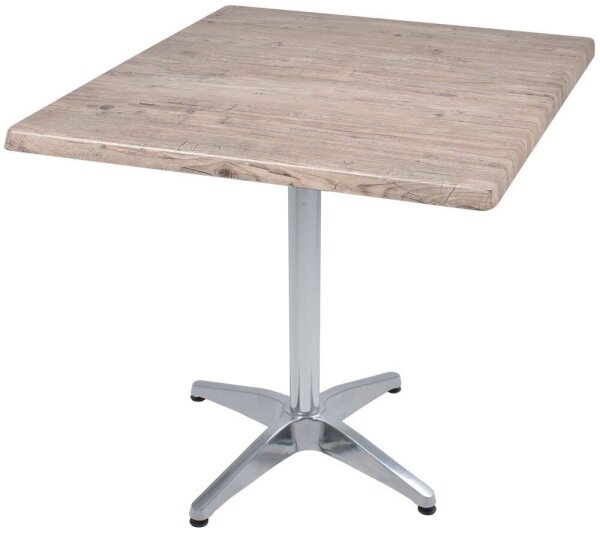 Garden Pleasure BRENTA Bistrotisch quadratisch Spanplatte hellbraun 80,0 x 80,0 x 74,0 cm, 1 St.