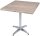 Garden Pleasure BRENTA Bistrotisch quadratisch Spanplatte hellbraun 80,0 x 80,0 x 74,0 cm, 1 St.