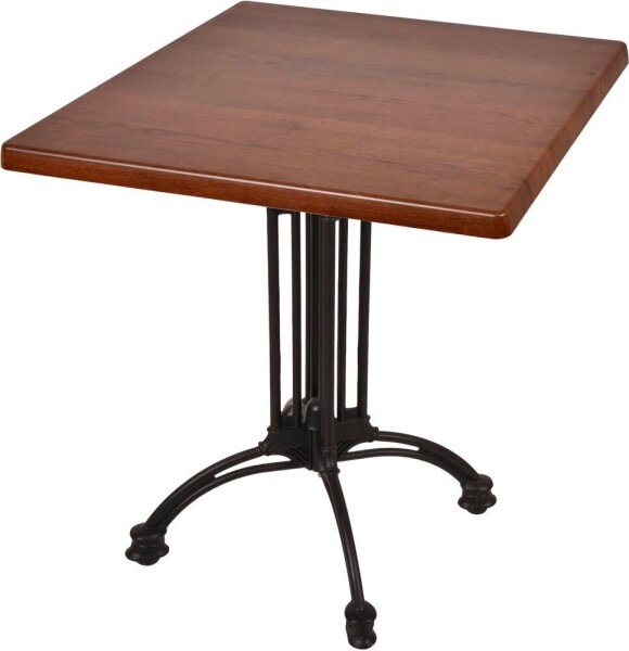 Garden Pleasure MORENA Bistrotisch quadratisch Spanplatte dunkelbraun 70,0 x 70,0 x 74,0 cm, 1 St.