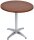 Garden Pleasure BRENTA Bistrotisch rund Spanplatte dunkelbraun 70,0 x 70,0 x 74,0 cm, 1 St.