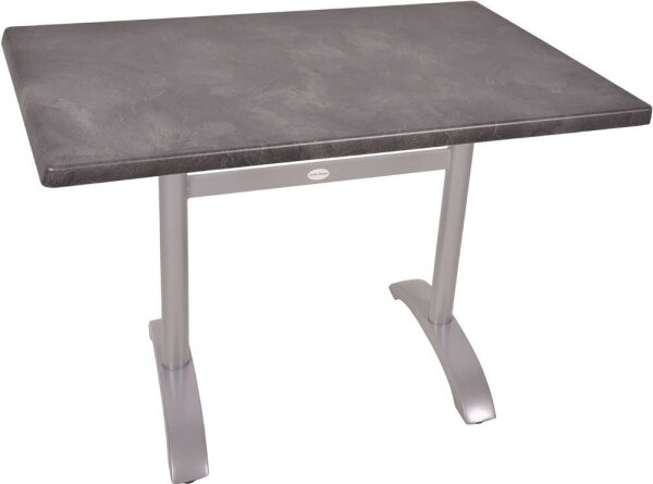 Garden Pleasure PAMIR Bistrotisch rechteckig Spanplatte dunkelgrau 110,0 x 70,0 x 74,0 cm, 1 St.