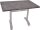 Garden Pleasure PAMIR Bistrotisch rechteckig Spanplatte dunkelgrau 110,0 x 70,0 x 74,0 cm, 1 St.