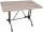 Garden Pleasure MORENA Bistrotisch hellbraun 110,0 x 70,0 x 74,0 cm