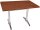 Garden Pleasure BRENTA Bistrotisch rechteckig Spanplatte dunkelbraun 110,0 x 70,0 x 74,0 cm, 1 St.